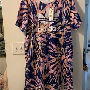 Adidas tie dye tee dress